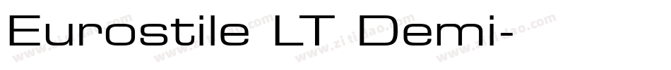 Eurostile LT Demi字体转换